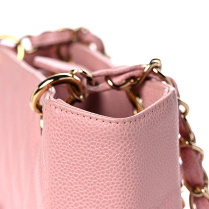 Chanel Caviar Quilted Petit Shopping Tote PST Pink 22 of 24