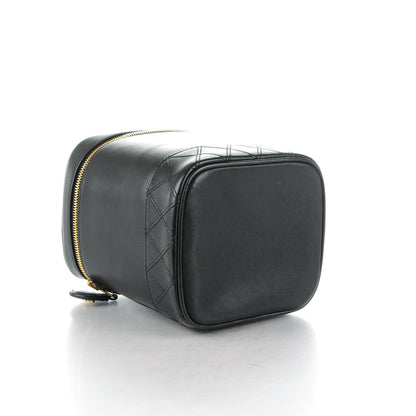 Chanel Lambskin Vanity Cosmetic Case Black 4 of 8