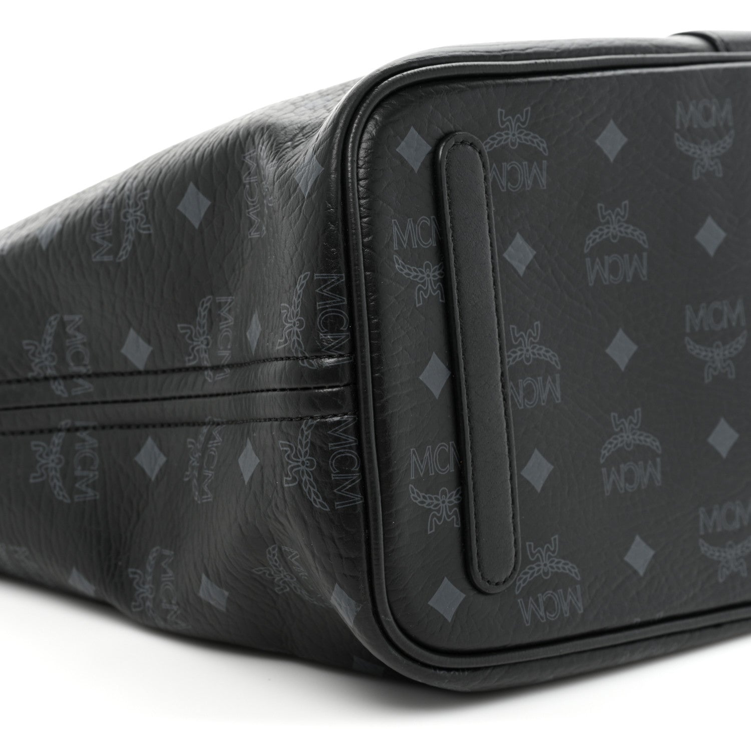 MCM Visetos Medium Liz Reversible Shopper Tote Black 13 of 17