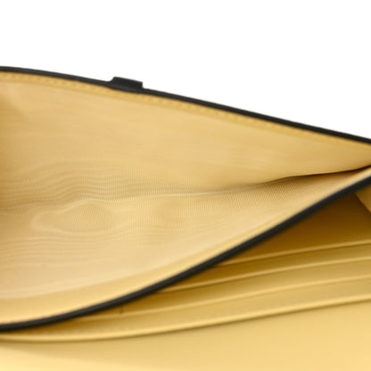 Christian Dior Goatskin Saddle Chain Wallet Pouch Soft Yellow 7 of 12