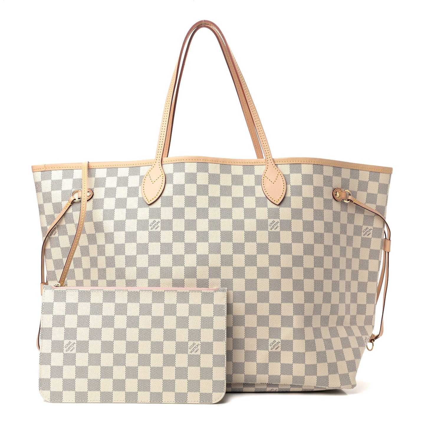 Damier Azur Neo Neverfull GM Rose Ballerine