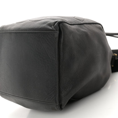 Chanel Lambskin CC Drawstring Bag Black 10 of 11