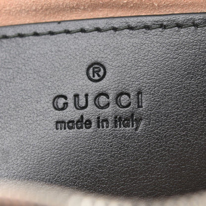 Gucci Calfskin Matelasse Aria Small GG Marmont Chain Shoulder Bag Black 6 of 10