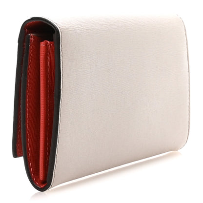 Fendi Vitello Elite Monster Eyes Studded Continental Wallet Carbone White Multicolor 3 of 7
