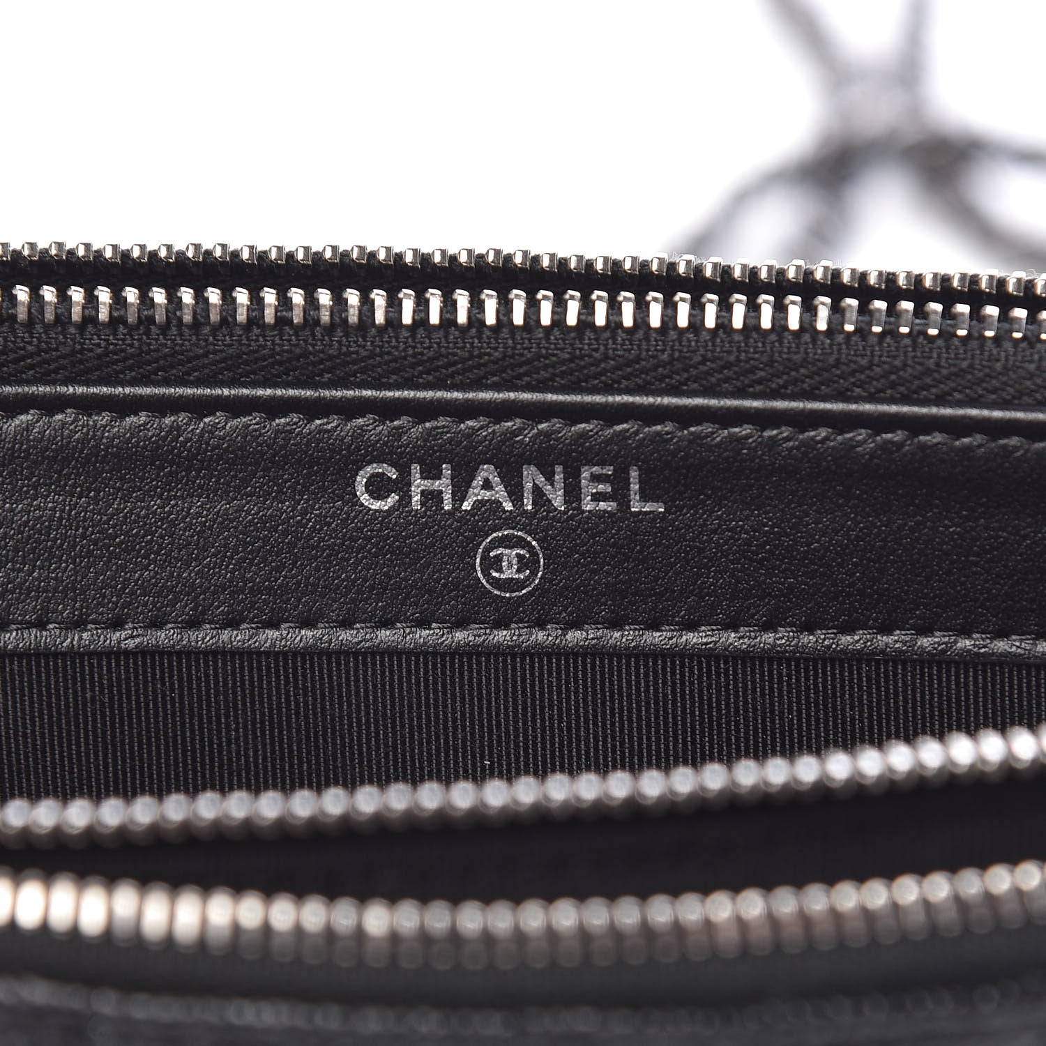 Chanel Iridescent Caviar Quilted Clutch With Chain Black 6 of 12