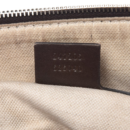 Gucci Monogram Vintage Web Medium Boston Dark Brown 8 of 29