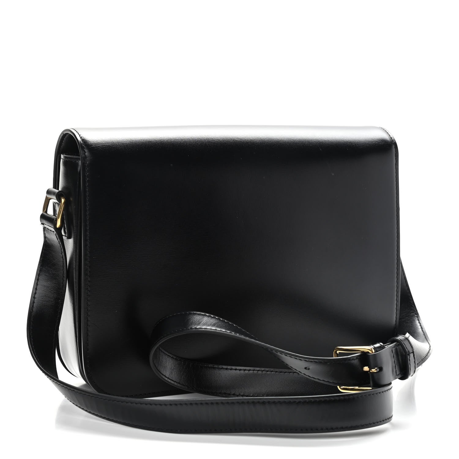 Celine Shiny Calfskin Large Triomphe Black 3 of 18