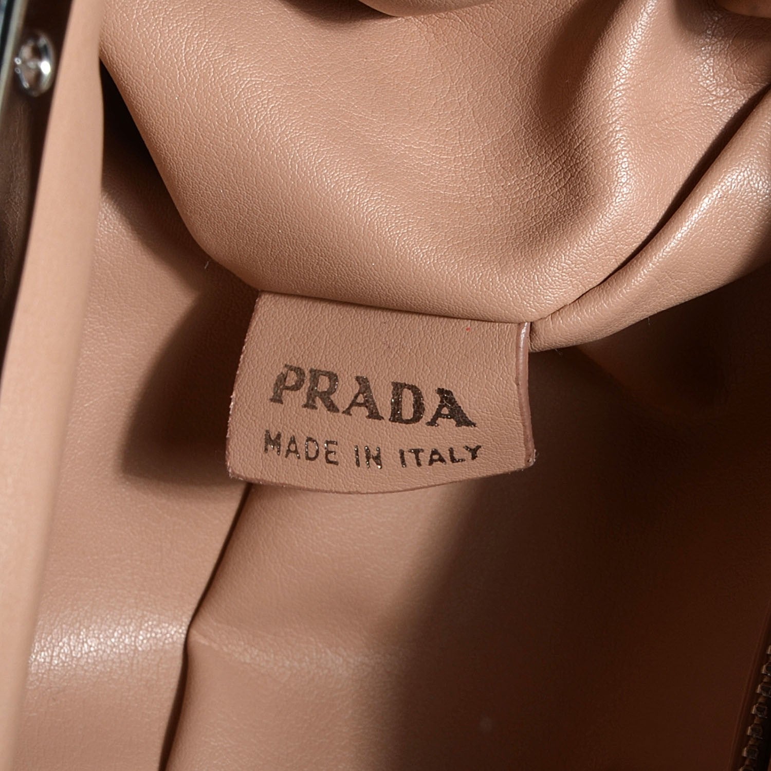Prada Vernice Crystal Encrusted Clutch Cipria 9 of 10