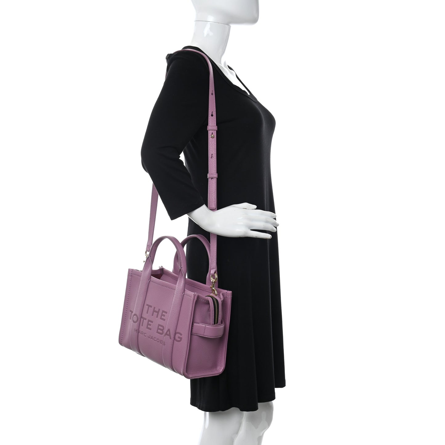 Grained Calfskin Small The Tote Bag Orchid Haze