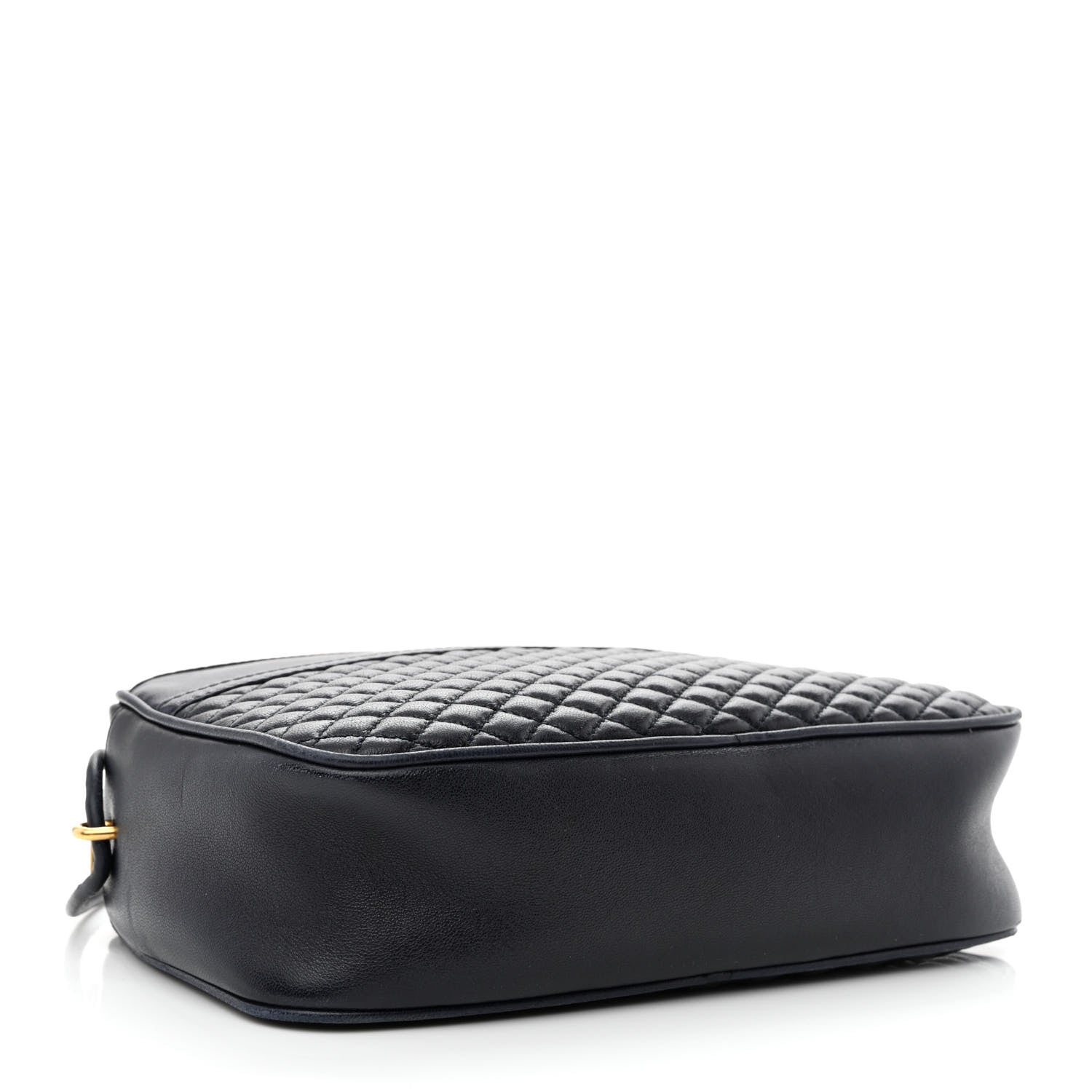 Saint Laurent Lambskin Quilted Victoire Camera Bag Deep Marine 4 of 10