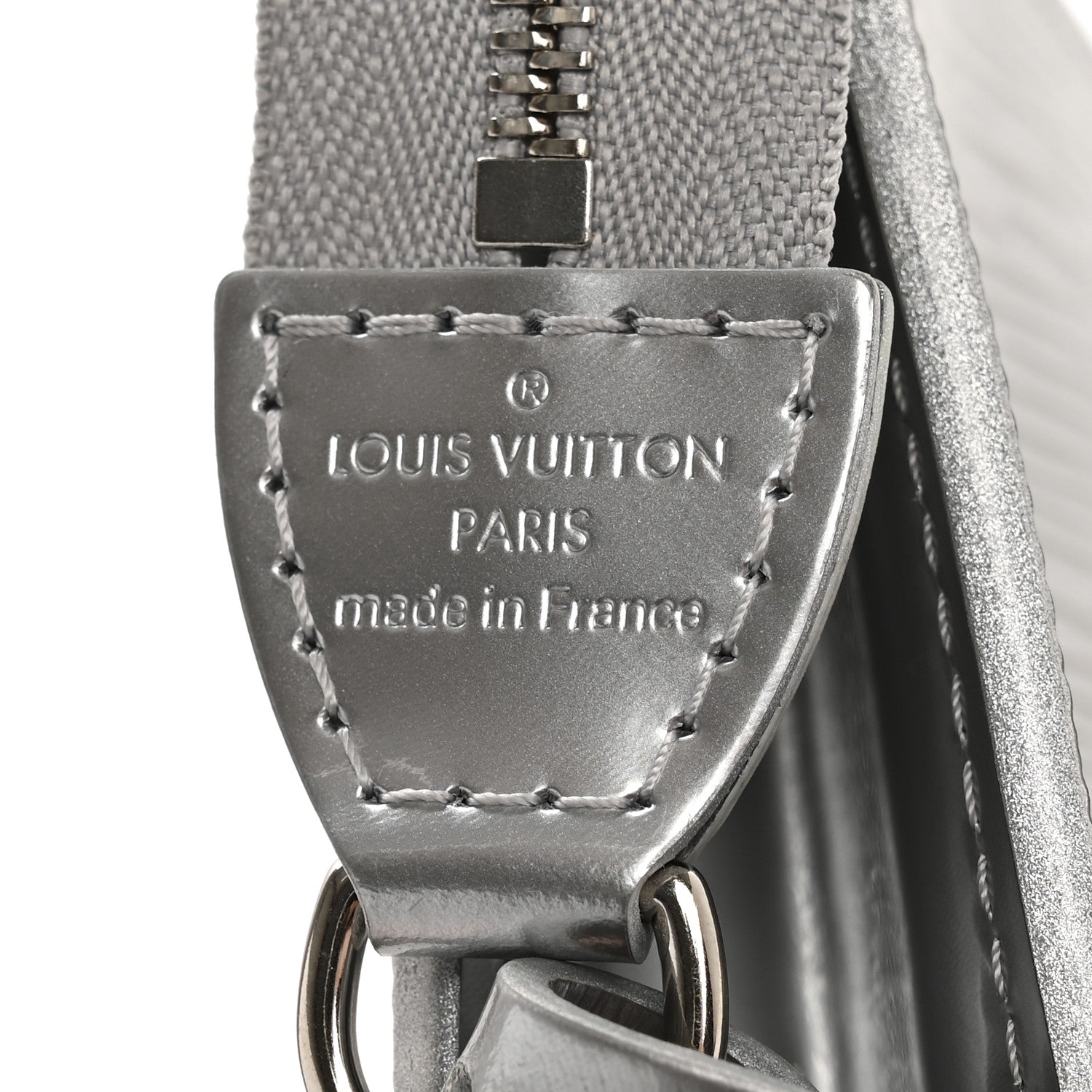 Louis Vuitton Epi Pochette Accessories Metallic Silver 6 of 10