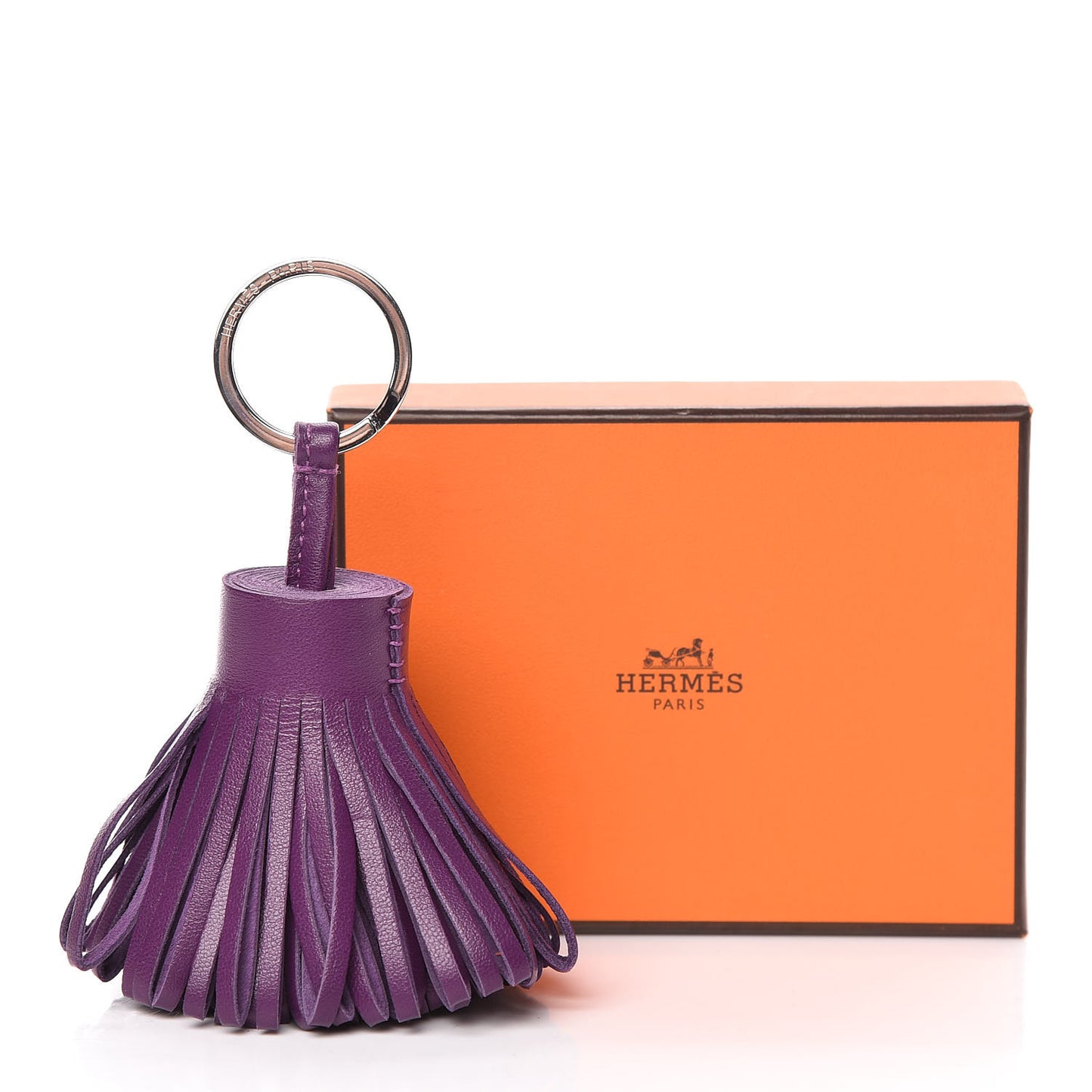 Lambskin Carmen Tassel Key Holder Violet
