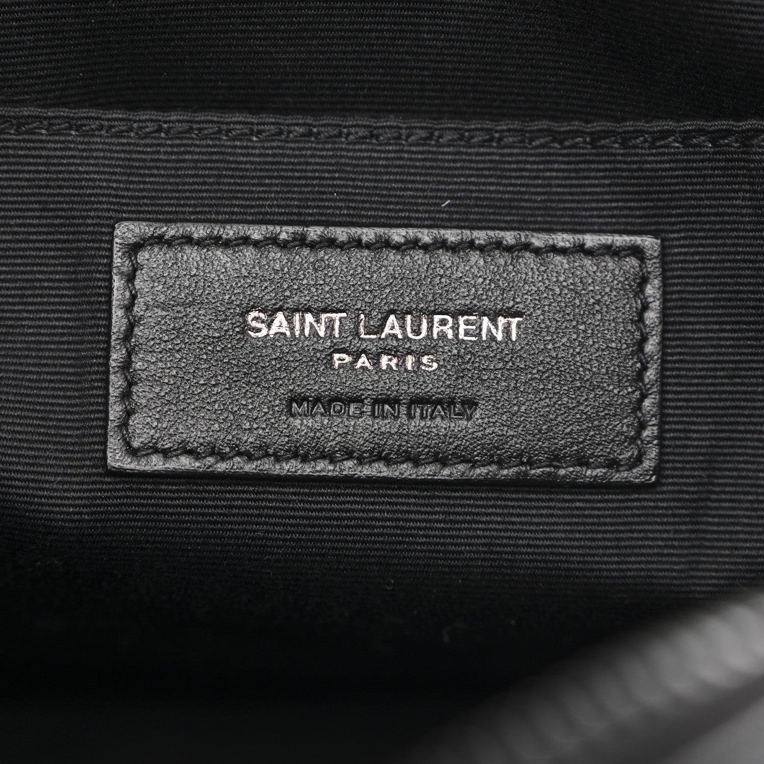 Saint Laurent Calfskin Matelasse Monogram Monochrome Lou Camera Bag Black 6 of 10