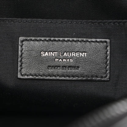 Saint Laurent Calfskin Matelasse Monogram Monochrome Lou Camera Bag Black 6 of 10