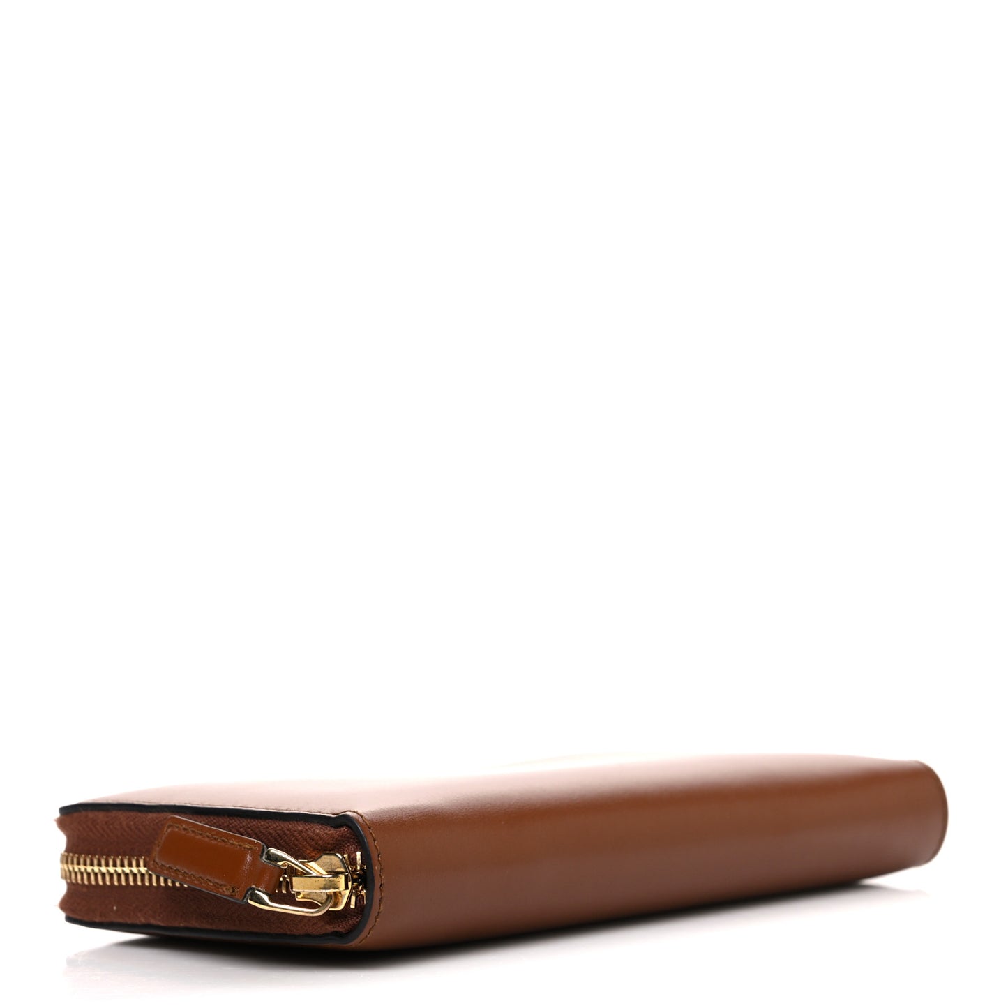Plutone Calfskin Logo Zip Around Wallet Cuir