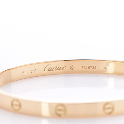 Cartier 18K Yellow Gold LOVE Bracelet 21 4 of 8