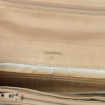 Chanel Caviar Timeless CC Wallet on Chain WOC Beige 5 of 19