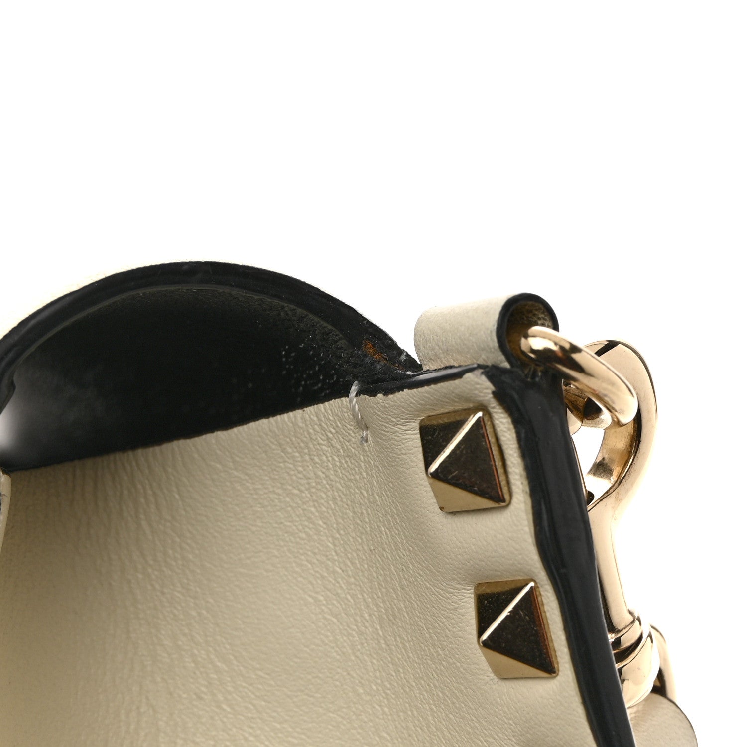 Valentino Garavani Vitello Small Rockstud Flap Crossbody Bag Light Ivory 11 of 11