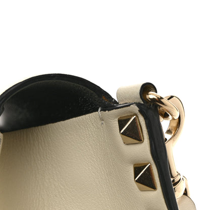 Valentino Garavani Vitello Small Rockstud Flap Crossbody Bag Light Ivory 11 of 11