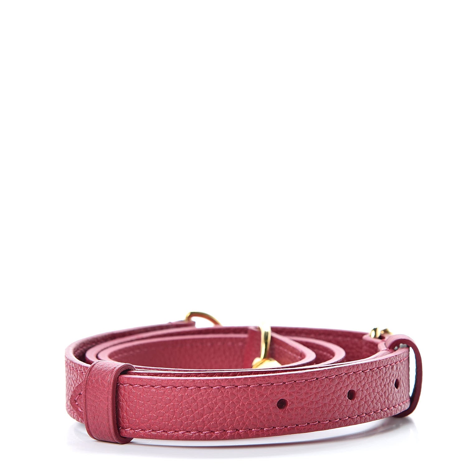 Louis Vuitton Calfskin 20mm Adjustable Shoulder Strap Fuchsia 2 of 3