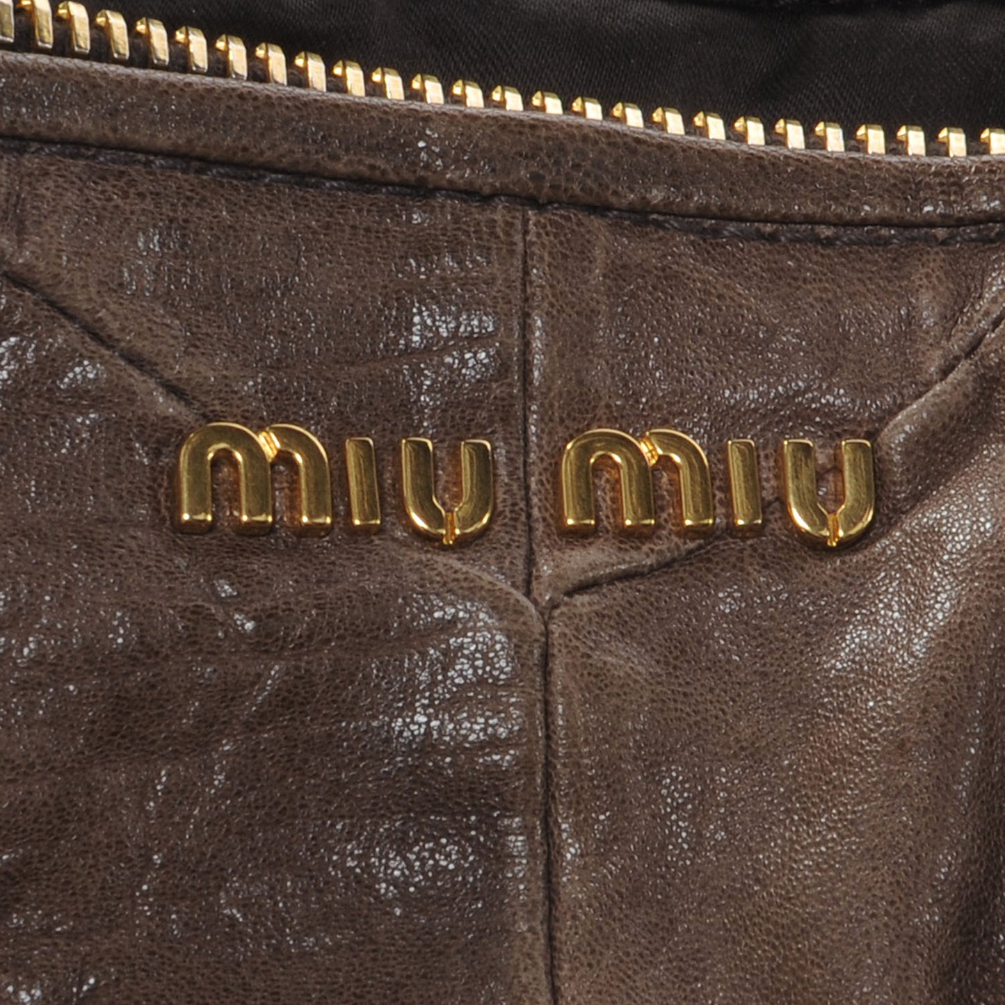 Nappa Chevron Grommet Tote