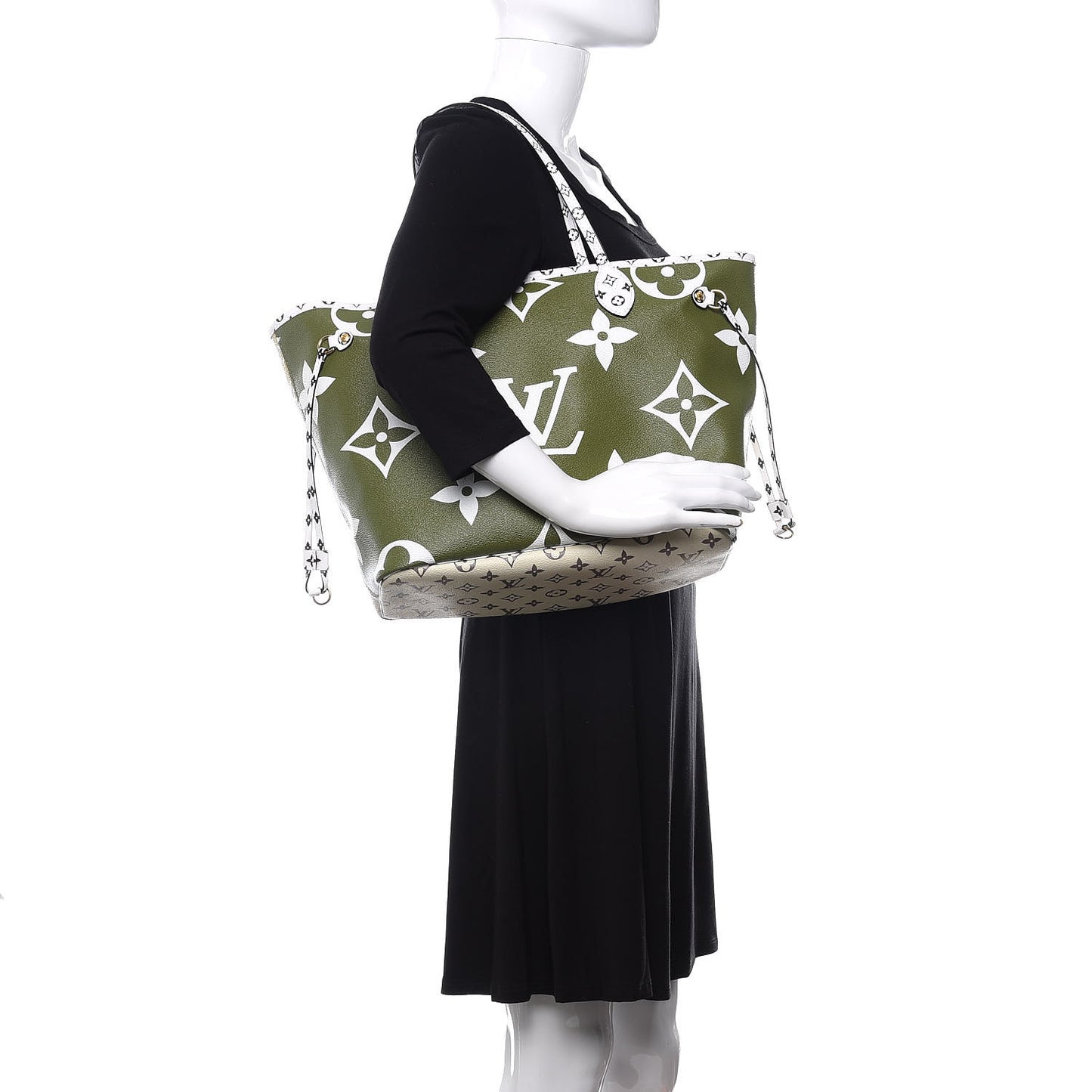 Monogram Giant Neverfull MM Kaki