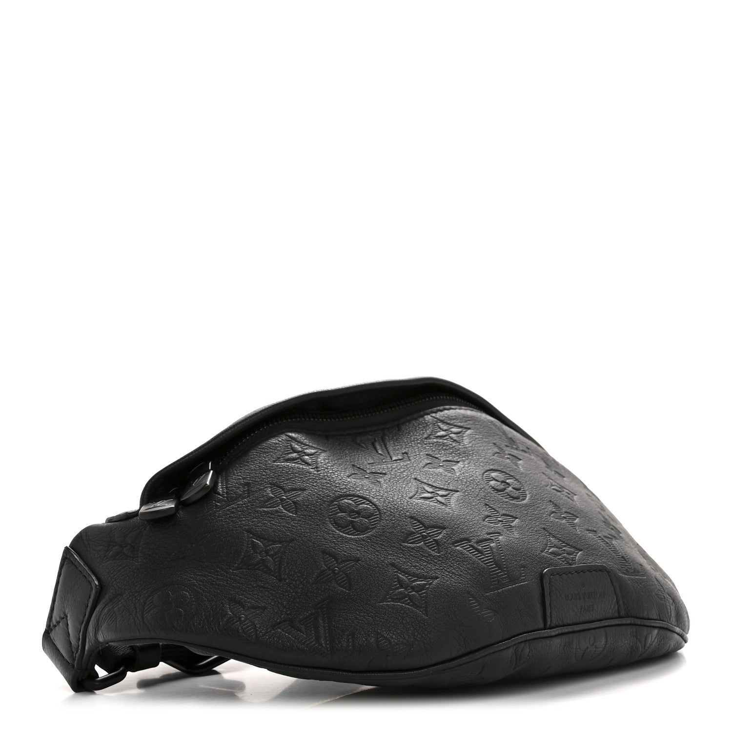 Louis Vuitton Calfskin Monogram Shadow Discovery Bumbag Black 4 of 11