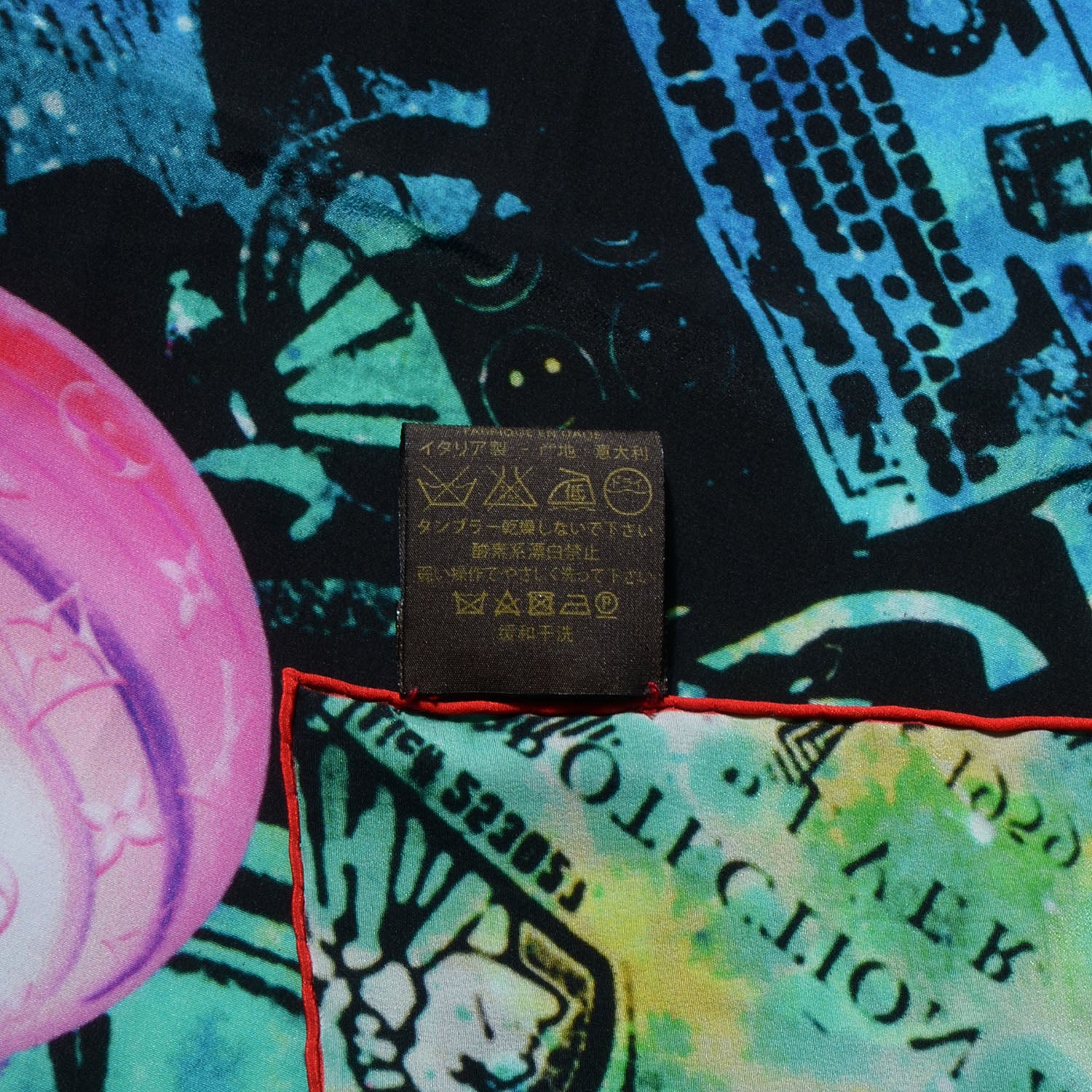 Louis Vuitton Silk Giant Square By Kenny Scharf Scarf 4 of 5