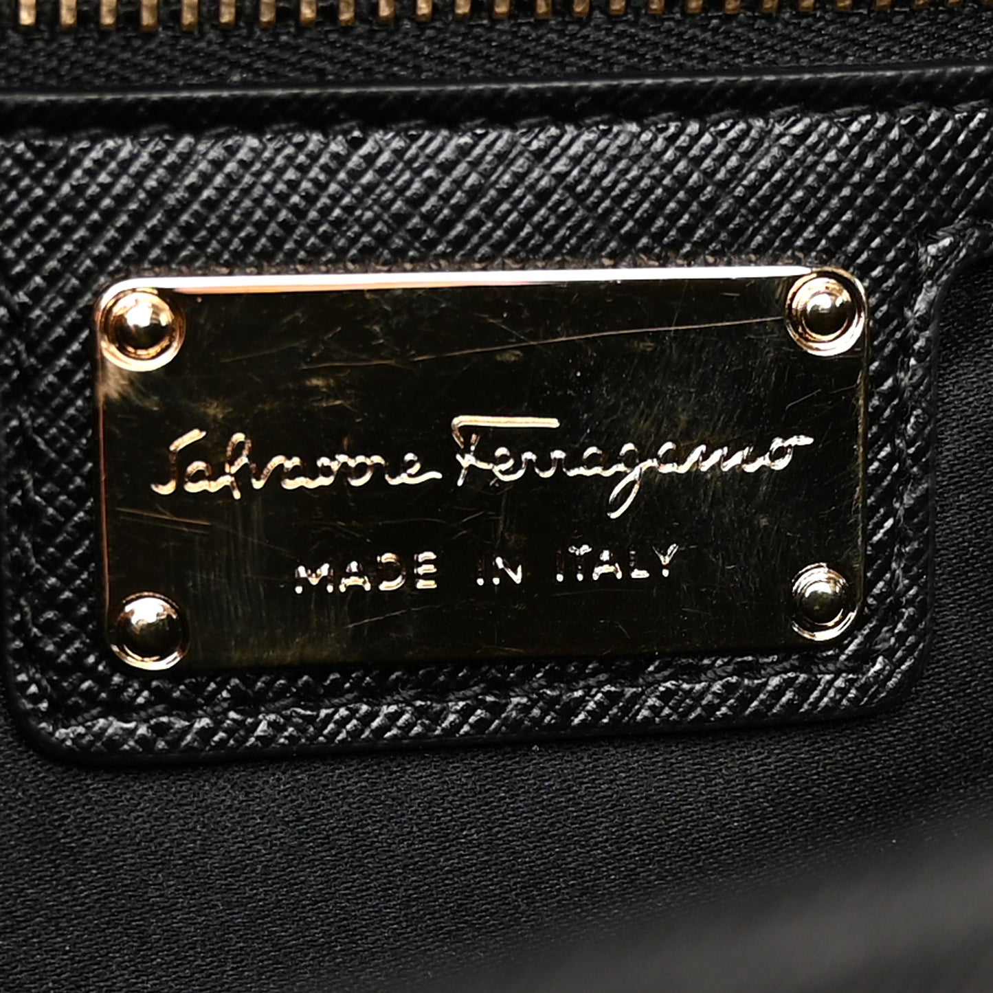 Printed Calfskin Vara Bow Chain Flap Crossbody Black