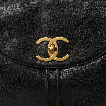 Chanel Caviar CC Backpack Black 7 of 9