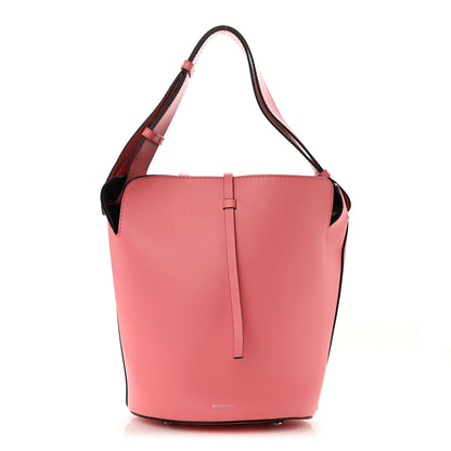 Burberry Supple Calfskin Medium Bucket Coral Pink 1 of 17