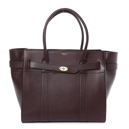 Mulberry Grain Vegetable Tanned Calfskin Zipped Bayswater Oxblood 1 of 8