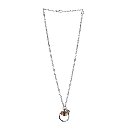Gucci Sterling Silver Bamboo Horsebit Pendant Necklace 3 of 5