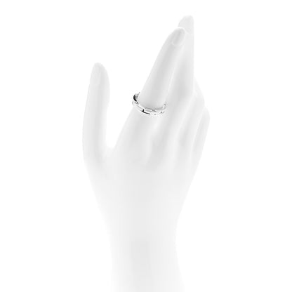 Chanel 18K White Gold Ceramic Small Ultra Ring 57 8 2 of 8
