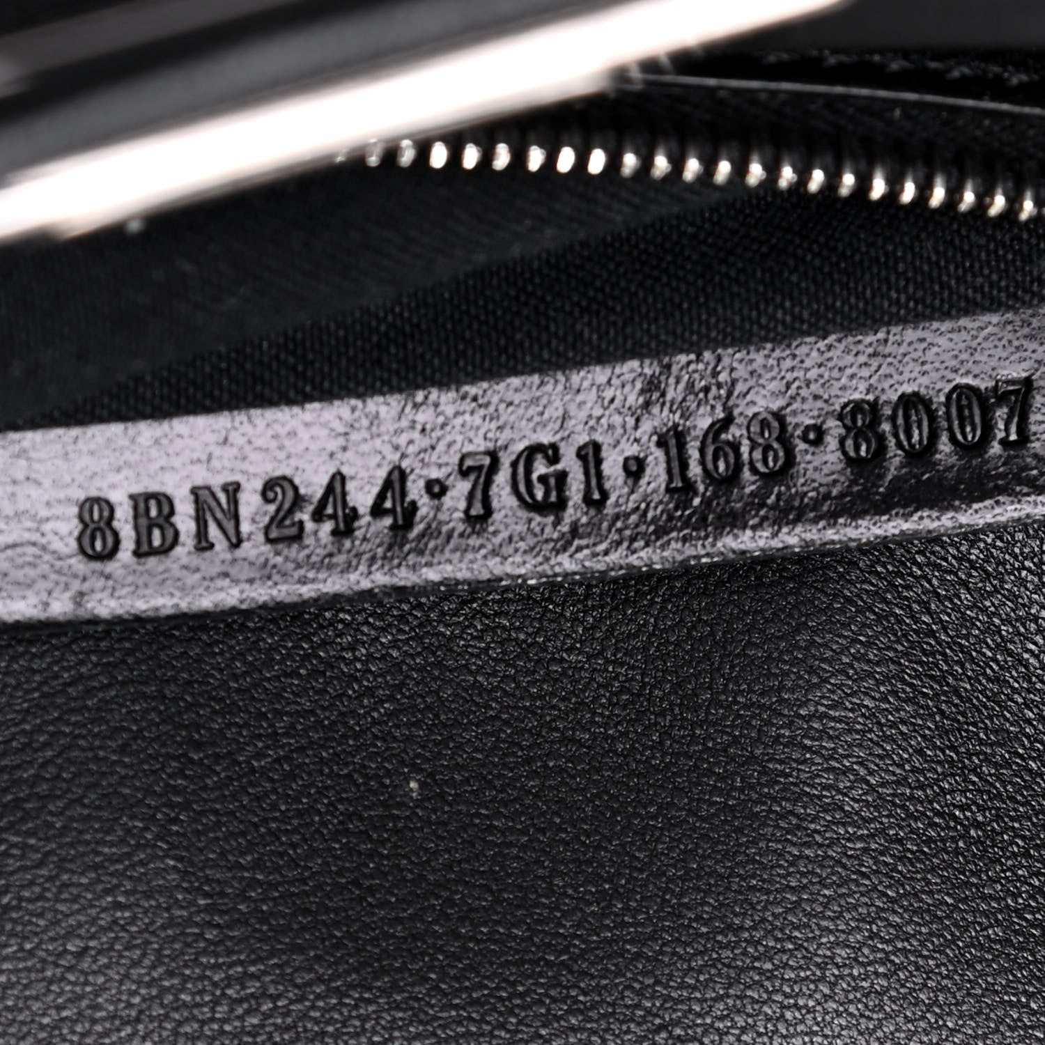 Fendi Nappa Lace Up Mini Peekaboo Iconic Satchel Black 7 of 9