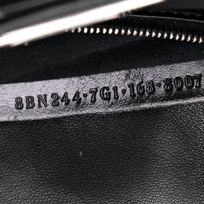 Fendi Nappa Lace Up Mini Peekaboo Iconic Satchel Black 7 of 9