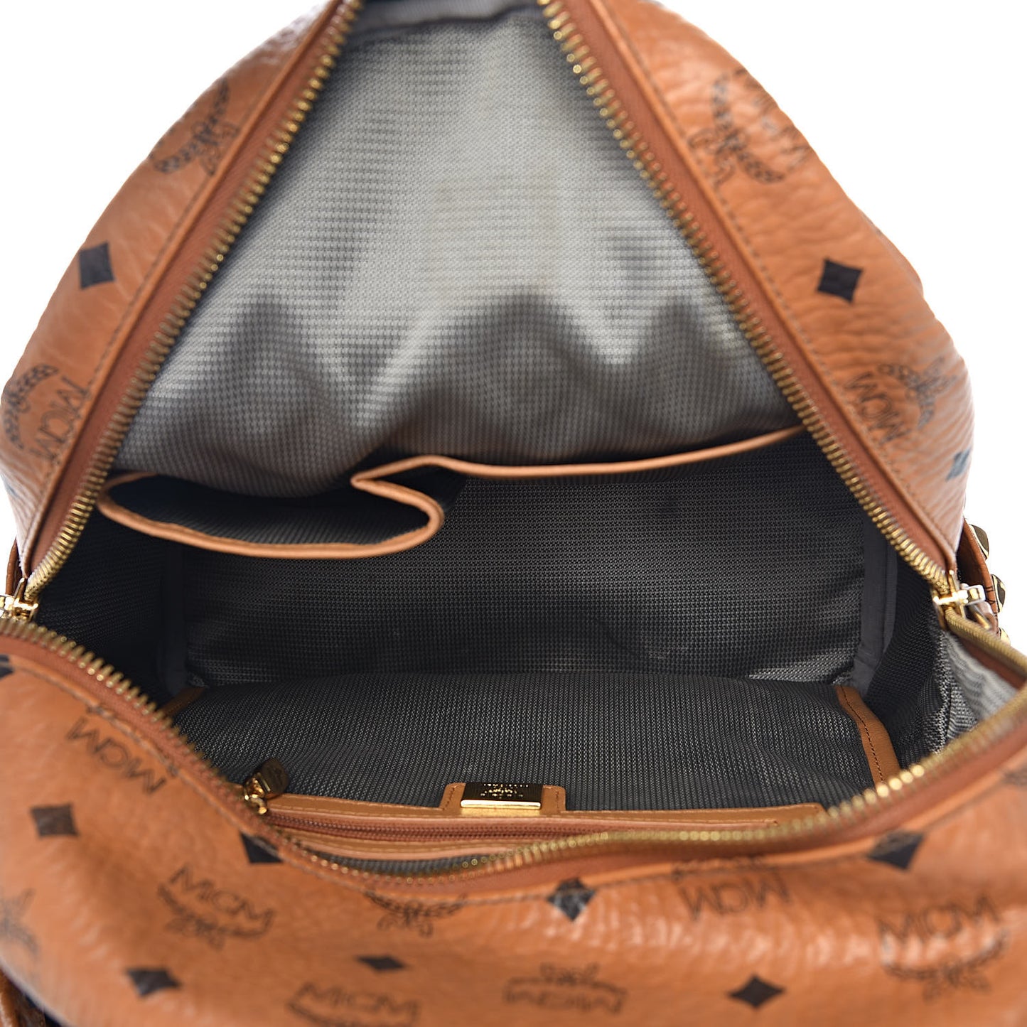 Visetos Small Side Stud Stark Backpack Cognac