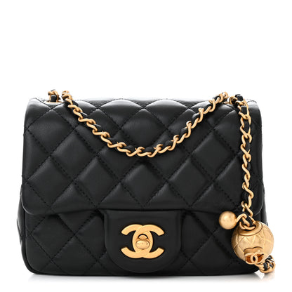 Chanel Lambskin Quilted Mini Pearl Crush Flap Black 1 of 10