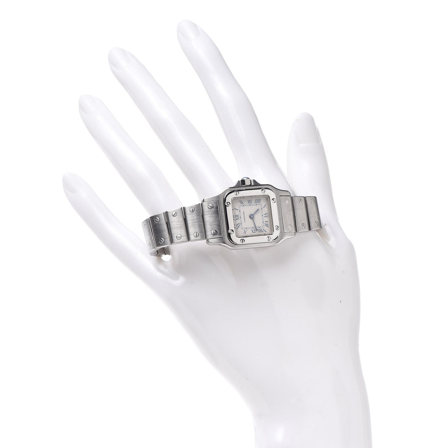 Stainless Steel 24mm Santos de Cartier Galbee Quartz Watch