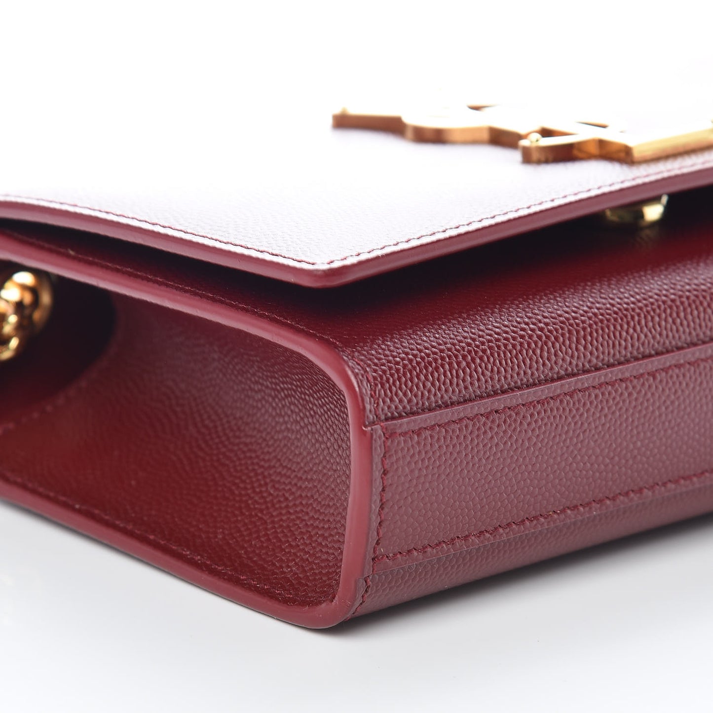 Grain De Poudre Small Monogram Kate Satchel Oxblood