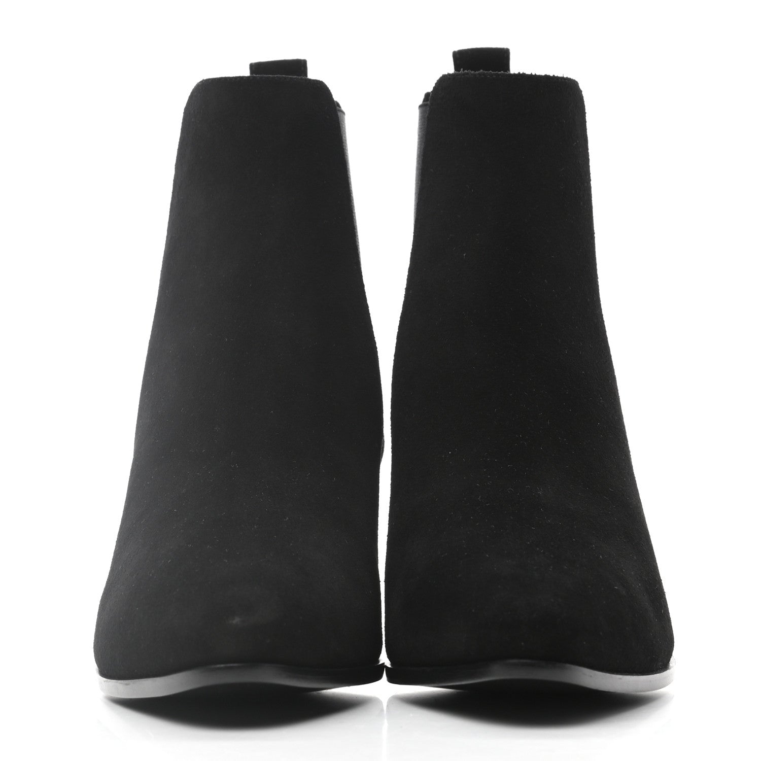 Saint Laurent Suede Chelsea Boots 37.5 Black 2 of 8
