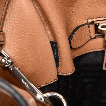 Prada Glace Calf Twin Pocket Tote Naturale 8 of 16