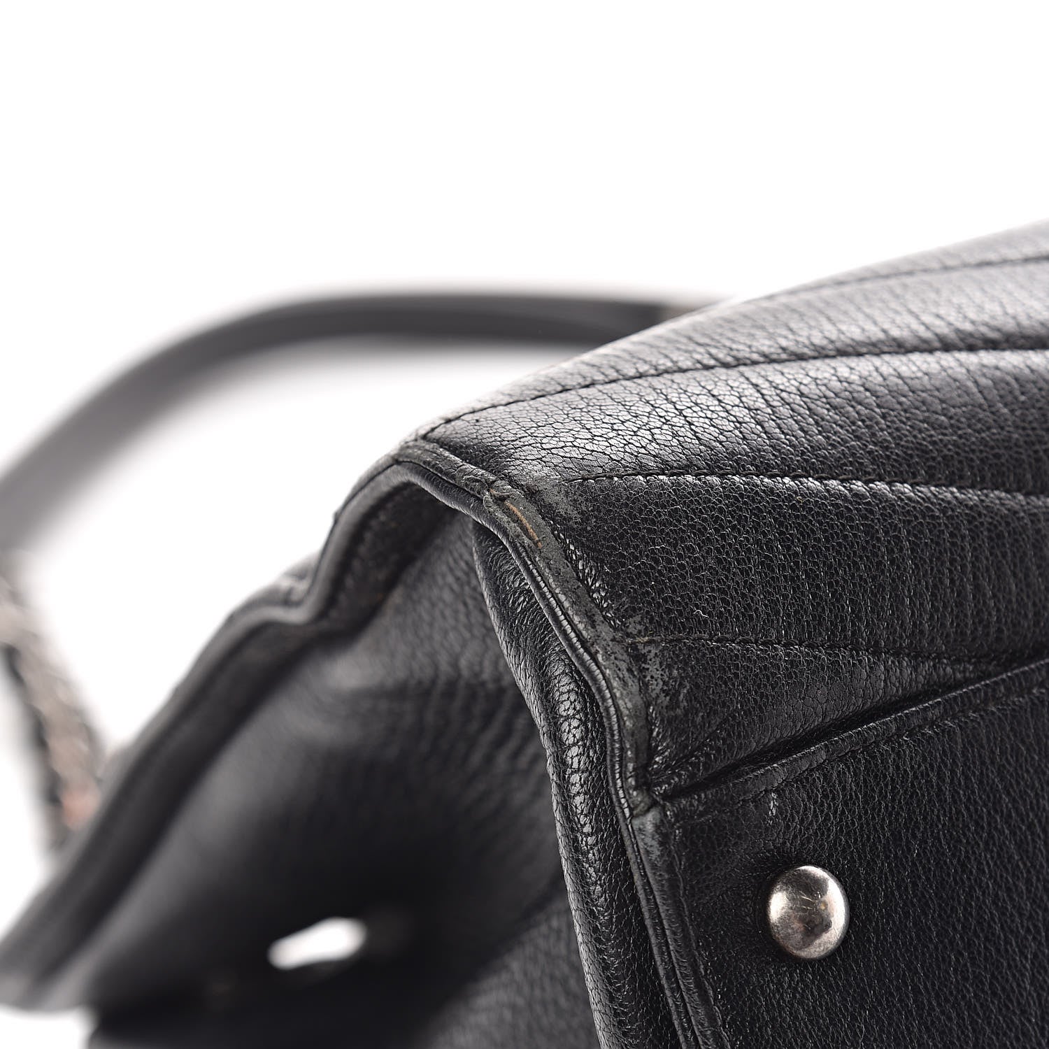 Chanel Shiny Goatskin Chevron Quilted Large Gabrielle Shopping Tote Black 13 of 18