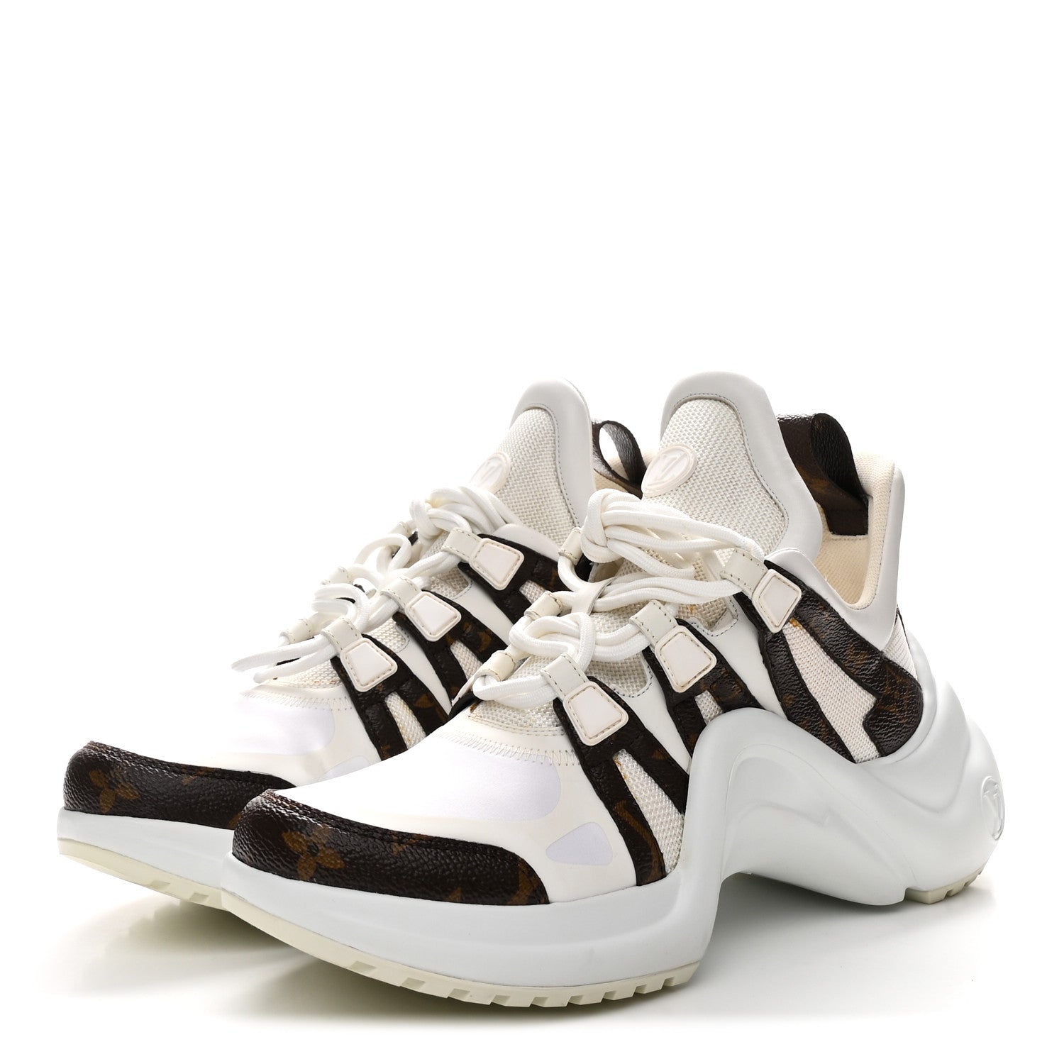 Louis Vuitton Patent Monogram LV Archlight Sneakers 40 White 4 of 11