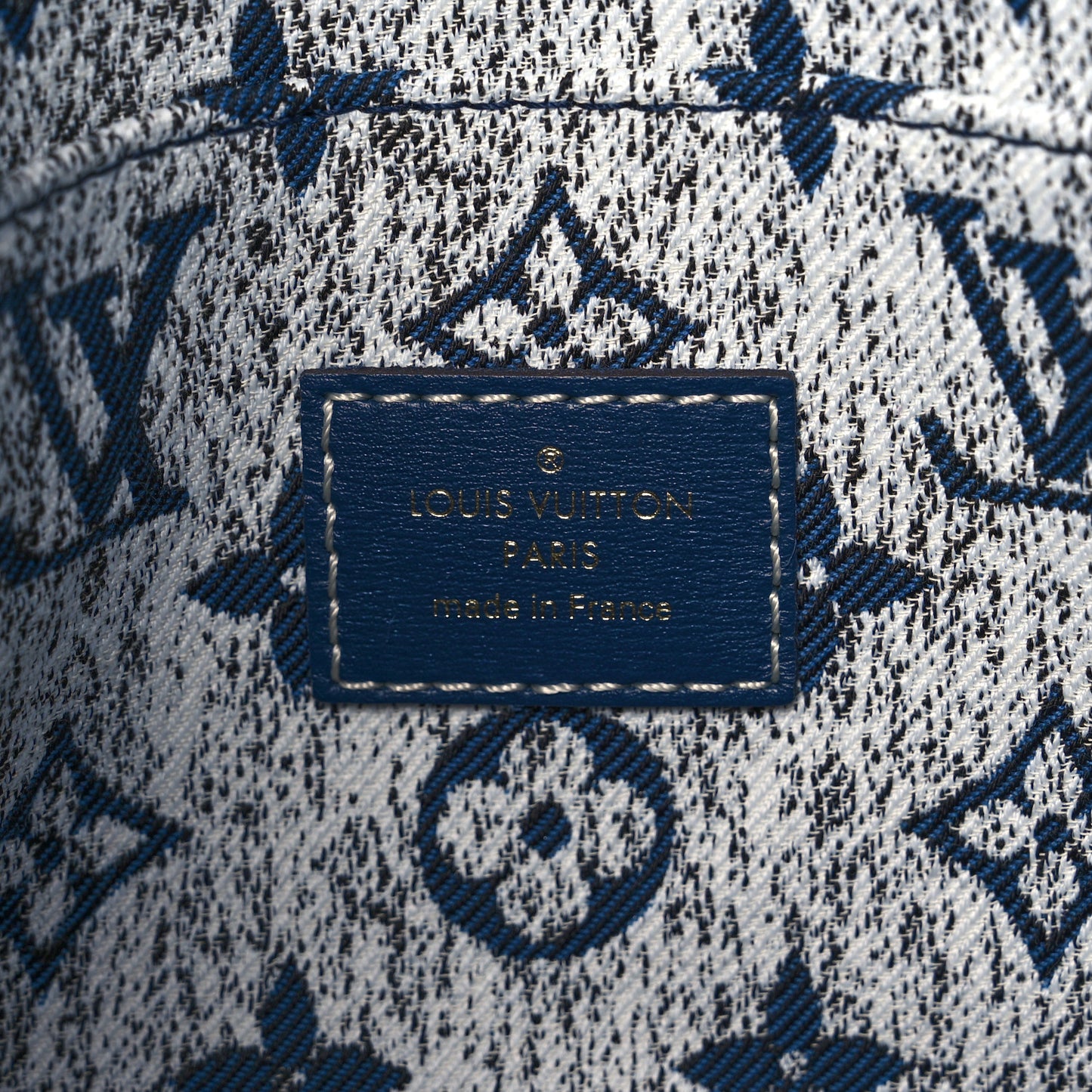 Monogram Jacquard Denim Onthego MM Bleu