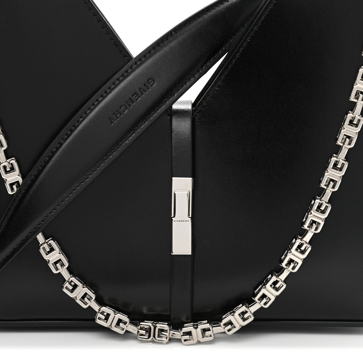Givenchy Box Calfskin Mini Cut Out Shoulder Bag Black 8 of 10