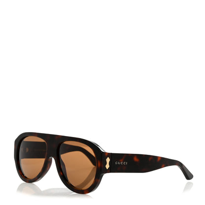 Gucci Acetate Aviator Sunglasses GG0668S Havana 1 of 8