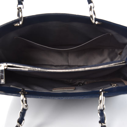 Chanel Caviar Quilted Grand Shopping Tote GST Dark Navy Blue 5 of 13