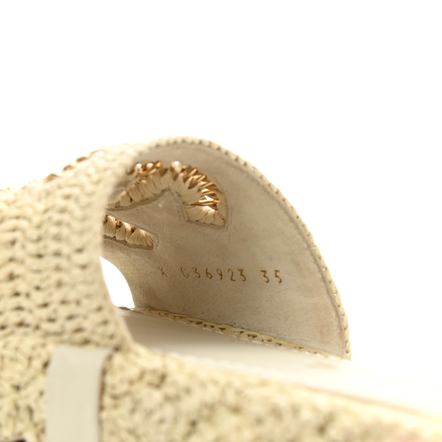 Cord Braided CC Mules 35 Light Beige