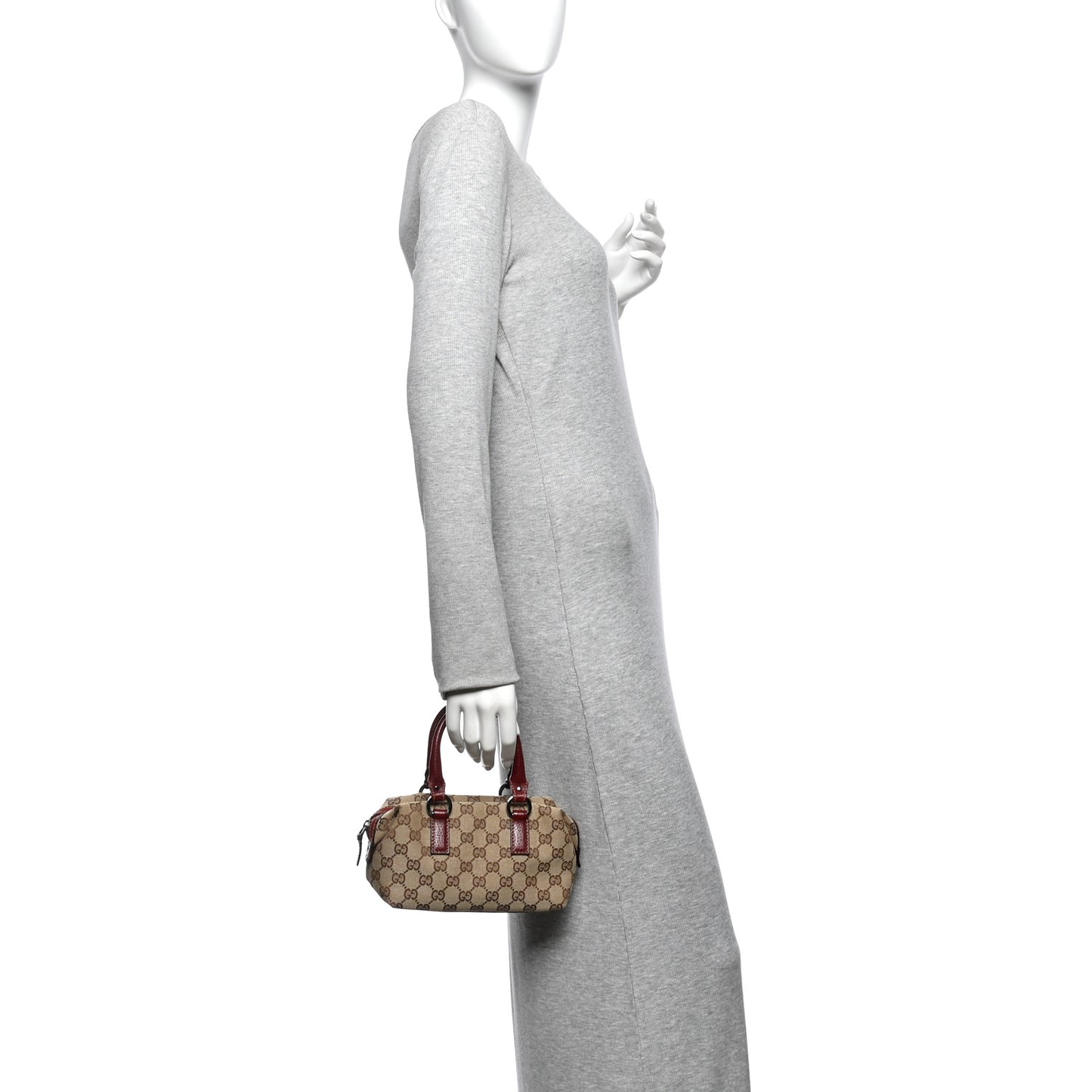 Monogram Mini Boston Handbag Red